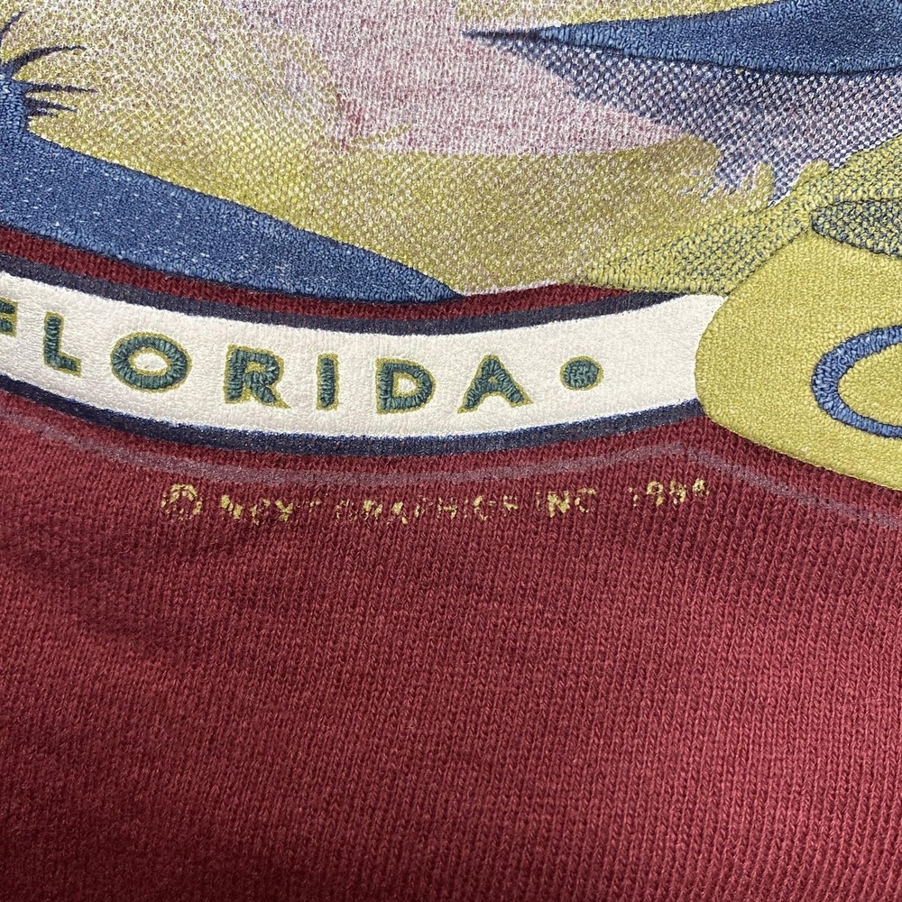 Vintage Key West‎ Oneita Sweatshirt Mens 2XL Red Nautical Florida Crewneck 90s - Picture 5 of 9